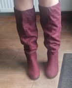 Laarzen bordeaux 41 Ongedragen, Kleding | Dames, Schoenen, Hoge laarzen, Verzenden, Nieuw, Rood
