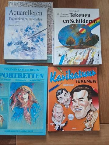 Tekenboeken - Aquarelleren, Portretten, Karikatuur beschikbaar voor biedingen