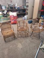 Te koop antieke rotan stoelen, Ophalen, Zo goed als nieuw, Bruin, Twee