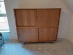 Wand kast 160.5 br 45 d 142.5 h met schuifdeuren, Huis en Inrichting, Kasten | Wandmeubels, Ophalen, Gebruikt, 25 tot 50 cm, 150 tot 200 cm