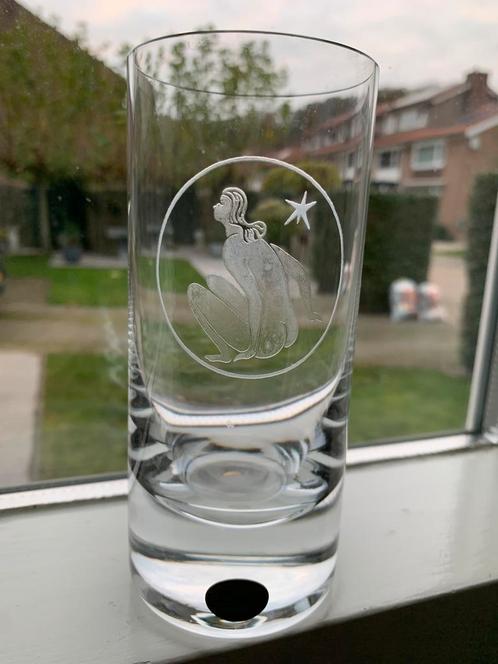 Kristallen glas MOSER met geslepen sterrenbeeld MAAGD, Antiek en Kunst, Antiek | Glas en Kristal, Ophalen of Verzenden