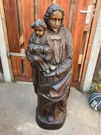 Houten maria beeld uit 1947. 122 cm hoog, Antiek en Kunst, Ophalen