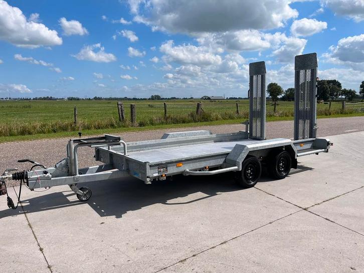 Hapert indigo lf Machinetransporter 3500kg parabool, Auto diversen, Aanhangers en Bagagewagens, Zo goed als nieuw, Ophalen