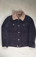 Corduroy Sherpa Jas - Warm en Comfortabel, Maat 48/50 (M), Zwart, Ophalen of Verzenden, Zo goed als nieuw