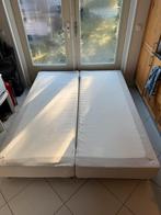 Nette IKEA boxspring 160x200 ESPEVÄR/VESTERÖY pocket vering, Huis en Inrichting, Slaapkamer | Boxsprings, Ophalen, Crème, Gebruikt