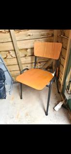 Mooie retro schoolstoelen, Huis en Inrichting, Stoelen, Ophalen, Gebruikt, Bruin