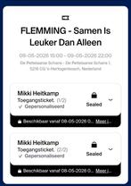 Verkoopt tickets voor flemming in den bosch, Twee personen, Mei