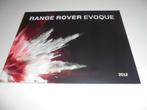 brochure Range Rover Evoque  2012, Verzenden, Nieuw, Overige merken