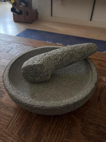 Granieten Vijzel met Stamper - Nieuw - 25cm! beschikbaar voor biedingen