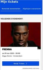 Tickets Frenna 29 november, Twee personen, November