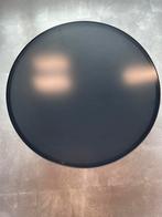 Salontafel dark glasplaat 88cm x 35cm hoog, 50 tot 100 cm, Minder dan 50 cm, Modern, Rond