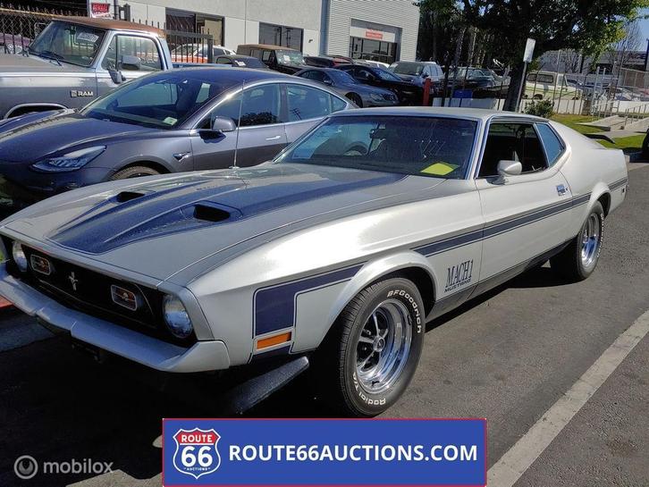 Ford Mustang Mach 1 | 1971 | Route 66 Auctions, Auto's, Oldtimers, Bedrijf, Te koop, Ford, Benzine, Overige carrosserieën, Handgeschakeld