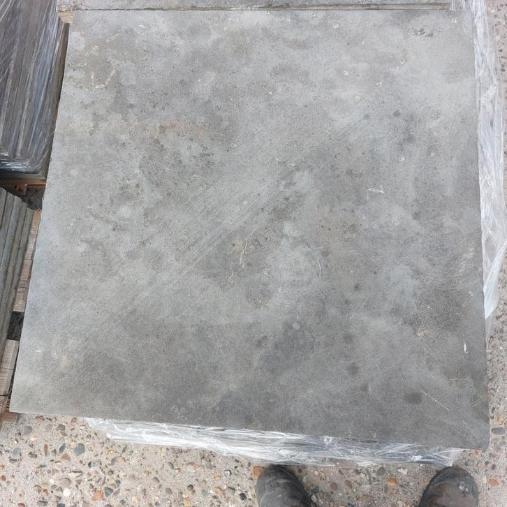 Ruim 35 m2 Chinees hardsteen terrastegels, 50x50x2.5 cm., Tuin en Terras, Tegels en Klinkers, Gebruikt, Terrastegels, Natuursteen