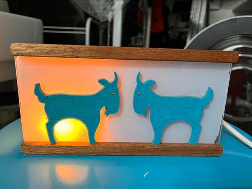 Nachtlampje 'Bokjes' voor kinderkamer. uniek exemplaar, Kinderen en Baby's, Kinderkamer | Inrichting en Decoratie, Gebruikt, Lamp