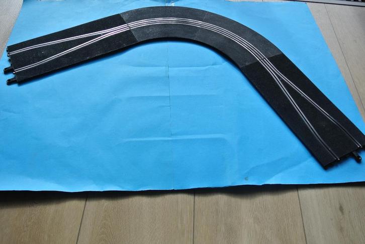Complete DUBBELE chicane bocht 90 graden Scalextric classic, Kinderen en Baby's, Speelgoed | Racebanen, Gebruikt, Racebaan, Elektrisch