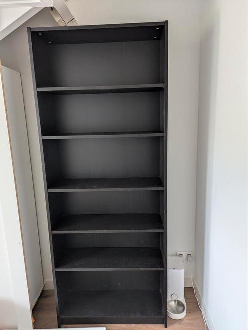 Ikea Billy Boekenkast Zwart, Huis en Inrichting, Kasten | Boekenkasten, Gebruikt, 50 tot 100 cm, 150 tot 200 cm, 25 tot 50 cm