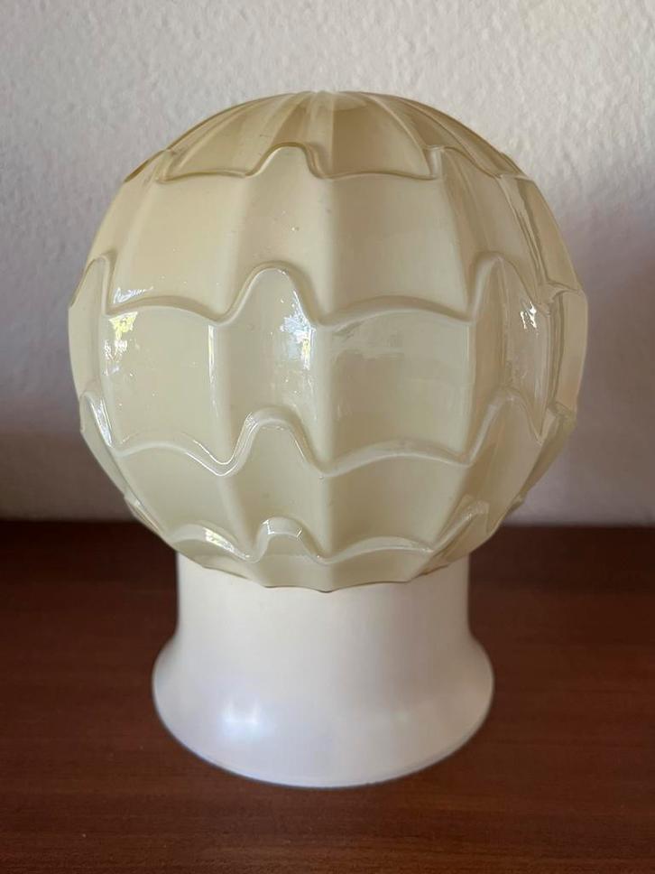 Antieke Thabur Plafondlamp crèmekleurig, Huis en Inrichting, Lampen | Plafondlampen, Gebruikt, Glas, Ophalen of Verzenden
