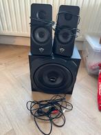 Trust GXT629 Tytan 2.1 RGB Speakers met Subwoofer, Computers en Software, Pc speakers, Ophalen, Zo goed als nieuw, Audiokanaal 2.1