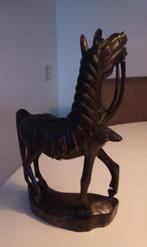 Houten beeldje paard met zadel, Ophalen of Verzenden