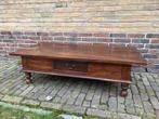 Antiek / brocante salontafel vintage retro, Ophalen, Rechthoekig, 50 tot 100 cm, Minder dan 50 cm