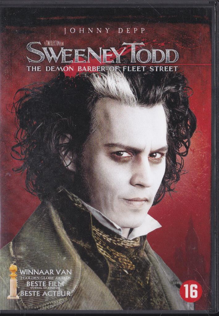 Sweeney Todd ֎ 2007, Johnny Depp, Helena Bonham Carter, Cd's en Dvd's, Dvd's | Horror, Zo goed als nieuw, Overige genres, Vanaf 16 jaar