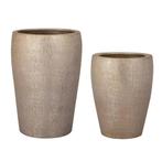 set van 2  PTMD grote 53 cm Bloempotten Nieuw in Doos € 125, Tuin, Markettenweg, Info@ptmd.nl, Rond