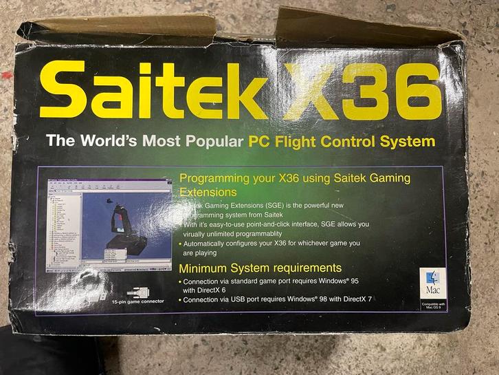 Saitek X36 Flight Controller - Joystick & Throttle, Computers en Software, Joysticks, Gebruikt, Verzenden