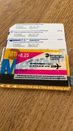 Airtrain tickets van jfk naar metro en andersom, Tickets en Kaartjes, Trein, Bus en Vliegtuig, Algemeen kaartje, Buitenland, Trein