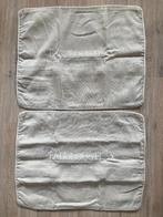 Twee kussenhoezen - Rivièra Maison, Ophalen of Verzenden, Gebruikt, Beige, Rechthoekig