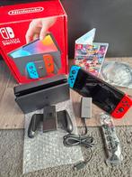 Nintendo Switch OLED 2025 NIEUWSTAAT + Mario Kart + BON, Spelcomputers en Games, Spelcomputers | Nintendo Switch, Ophalen of Verzenden