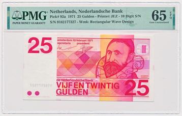 Nederland 25 Gulden 1971 Sweelinck 10 cijfers PMG65 EPQ  beschikbaar voor biedingen