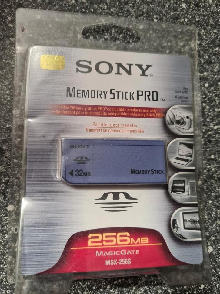 Sony 256MB MEMORY STICK PRO, Audio, Tv en Foto, Fotografie | Geheugenkaarten, Memory stick, Fotocamera, Ophalen of Verzenden