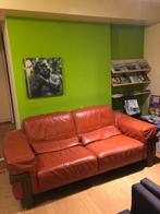 Leren natuzzi bank, Ophalen, Gebruikt, 75 tot 100 cm