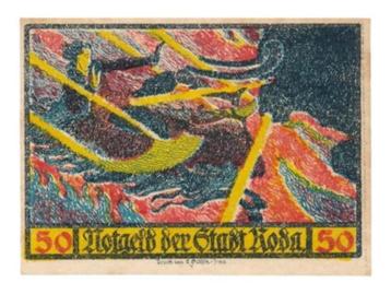 Duitsland 50 Pfennig 1921 Noodgeld Roda (1)  beschikbaar voor biedingen