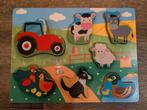 Houten vormenpuzzel boerderij, Kinderen en Baby's, Speelgoed | Kinderpuzzels, Ophalen of Verzenden, Zo goed als nieuw