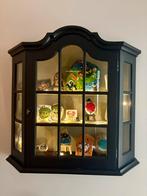 Wandkastje met Dressoir, Huis en Inrichting, Kasten | Vitrinekasten, Ophalen, Gebruikt, 50 tot 100 cm, Glas