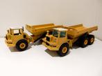 2x NZG DJB D300 CAT knik dumper articulated dumptruck 1/50, Ophalen of Verzenden, Gebruikt, Overige typen, NZG
