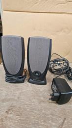 PC speakers met adapter, Computers en Software, Pc speakers, Ophalen of Verzenden, Gebruikt
