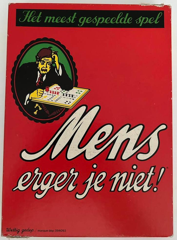 Mens erger je niet  Compleet, Hobby en Vrije tijd, Gezelschapsspellen | Bordspellen, Gebruikt, Een of twee spelers, Drie of vier spelers