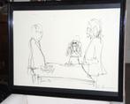Een litho van Yoko Ono en John Lennon bag one 19401980, Antiek en Kunst, Ophalen of Verzenden