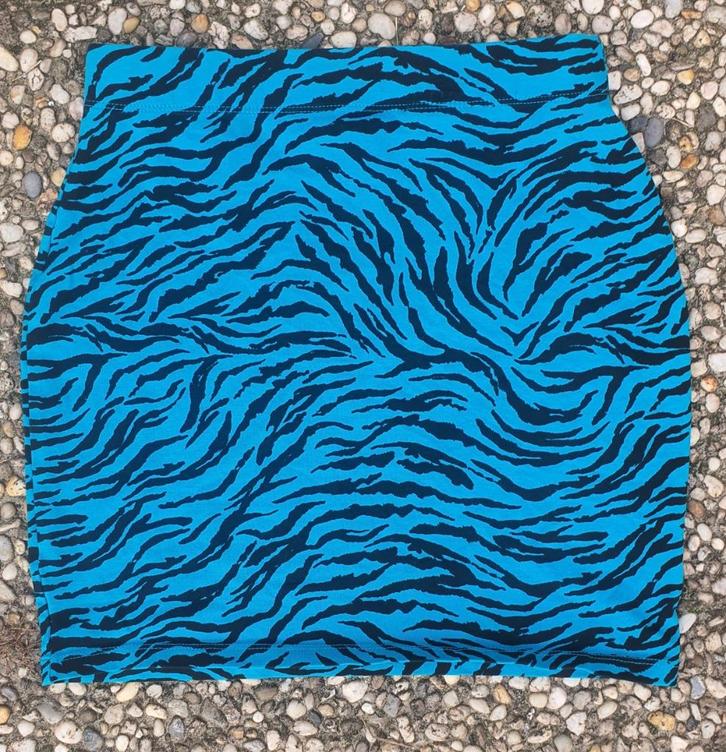 Kort Blauw Kokerrokje Maat S - C&A, Heel Goed, Kleding | Dames, Rokken, Gedragen, Maat 38/40 (M), Blauw, Boven de knie, Ophalen of Verzenden