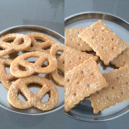 Brocante sier koekjes, krakelingen en biscuitjes, Huis en Inrichting, Woonaccessoires | Overige, Nieuw, Ophalen