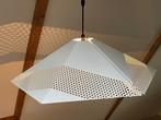 Postmodern metalen hanglamp lamp geperforeerd metaal 1970s, Minder dan 50 cm, Gebruikt, Ophalen of Verzenden, Metaal