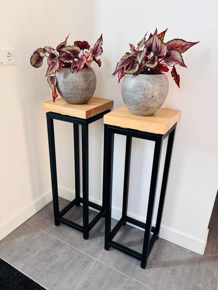 2 degelijke maatwerk sokkels / zuilen., Huis en Inrichting, Woonaccessoires | Zuilen en Pilaren, Gebruikt, Ophalen