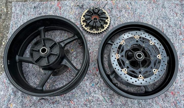 Yamaha YZF R1 2009-2014 velgenset compleet, Motoren, Onderdelen | Yamaha, Gebruikt, Ophalen of Verzenden