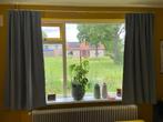 Gordijnen 140x175 + gordijnrails, Huis en Inrichting, Ophalen, 100 tot 150 cm, Zo goed als nieuw, Grijs