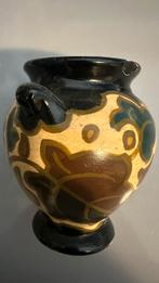 Gouda plateel vaas Arnhemse fayence fabriek, Ophalen of Verzenden