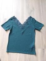 Groen t-shirt met kant Vero Moda mt.M, Maat 38/40 (M), Vero Moda, Ophalen of Verzenden, Zo goed als nieuw