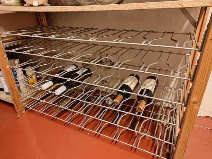 6 Lundia wijnrekken 100 x 60, Huis en Inrichting, Kasten | Stellingkasten, Gebruikt, Ophalen