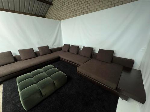 Minotti White hoekbank NP €18.000,-, Huis en Inrichting, Banken | Complete zithoeken, Zo goed als nieuw, Stof, Ophalen